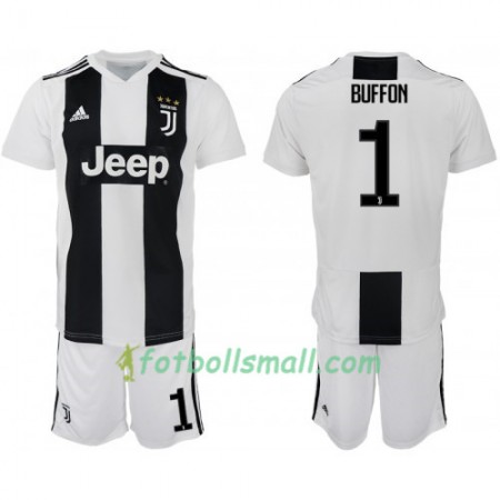 Juventus Fotbollströjor Buffon 1 Barn Hemma tröja 2018/19 Kortärmad